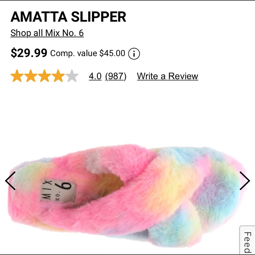 Pink Sherbert Faux Fur slippers